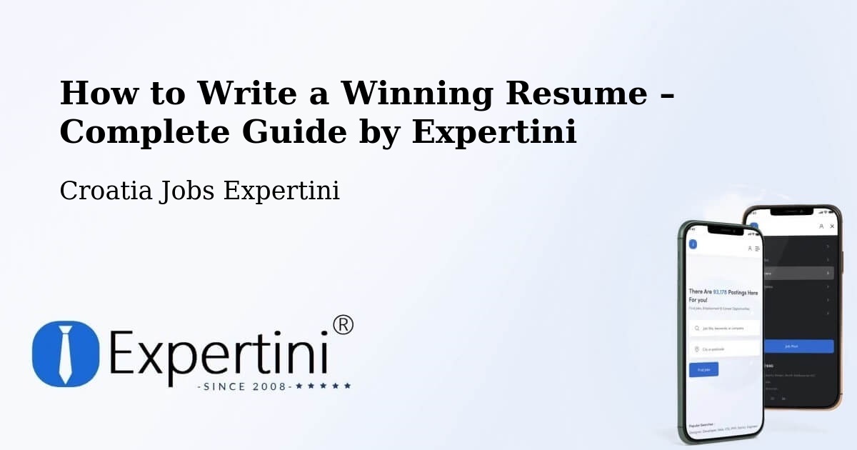 Resume Writing Guide for Job Seekers – Croatia - Croatia Jobs Expertini